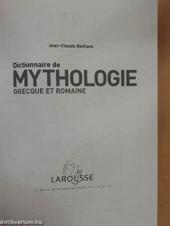 Dictionnaire de Mythologie