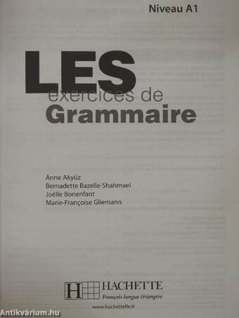 Les exercices de Grammaire