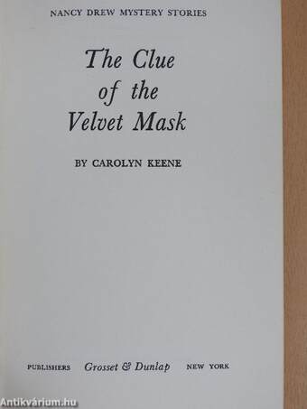 The Clue of the Velvet Mask