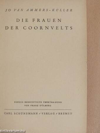 Die Frauen der Coornvelts