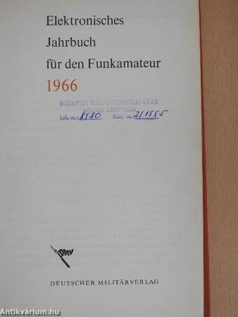 Elektronisches Jahrbuch für den Funkamateur 1966