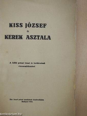 Kiss József és kerek asztala