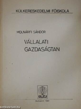 Vállalati gazdaságtan