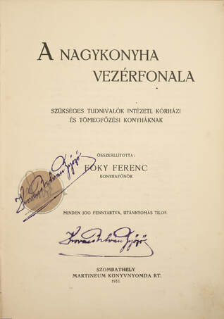A nagykonyha vezérfonala