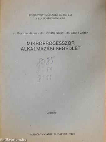 Mikroprocesszor alkalmazási segédlet