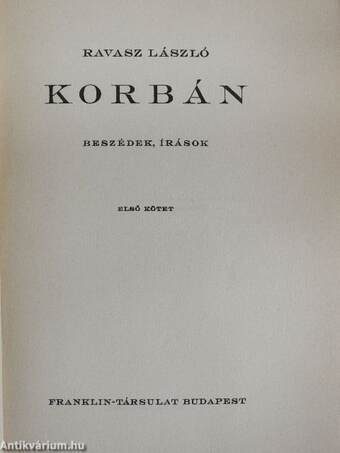 Korbán I-II.