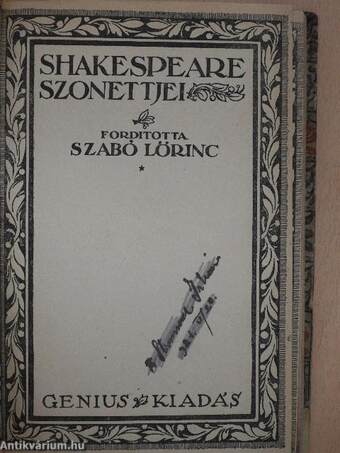 Shakespeare szonettjei