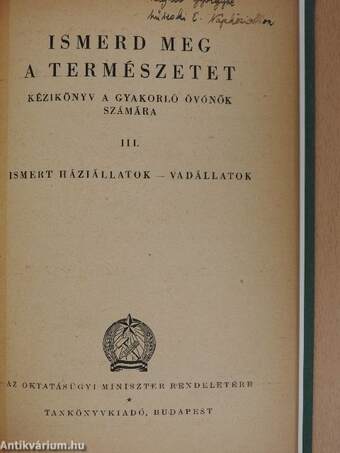 Ismerd meg a természetet III.