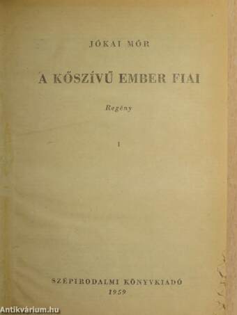 A kőszívű ember fiai I-III./A cigánybáró