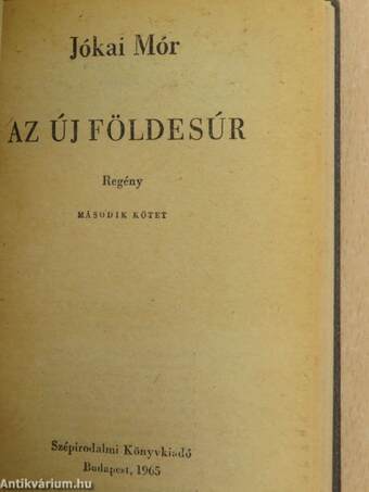 Az új földesúr I-II.