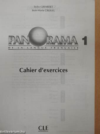 Panorama de la langue francaise 1 - Cahier d'exercices