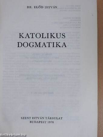 Katolikus dogmatika