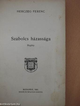 Szabolcs házassága