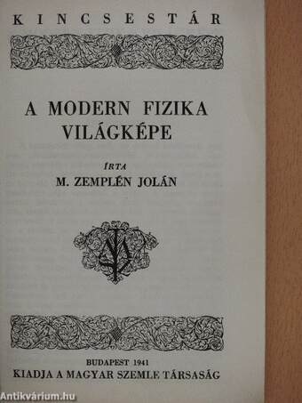 A modern fizika világképe