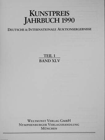 Kunstpreis Jahrbuch 1990/1.