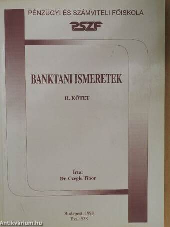 Banktani ismeretek II.