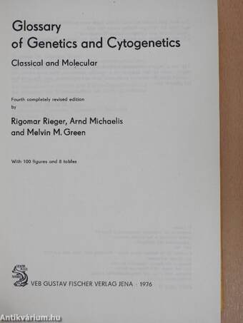 Glossary of Genetics and Cytogenetics