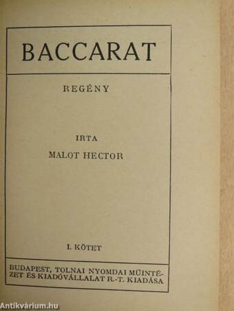 Baccarat I-II.