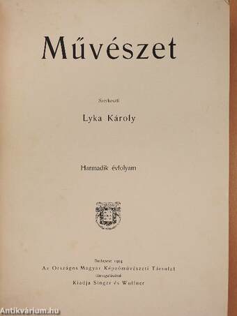 Művészet 1904/1-6.