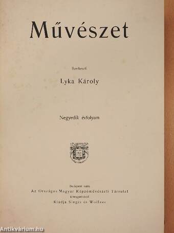 Művészet 1905/1-6.