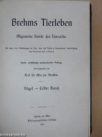 Brehms Tierleben VI-VII.