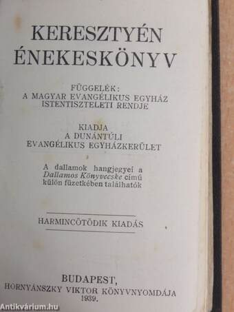 Keresztyén énekeskönyv