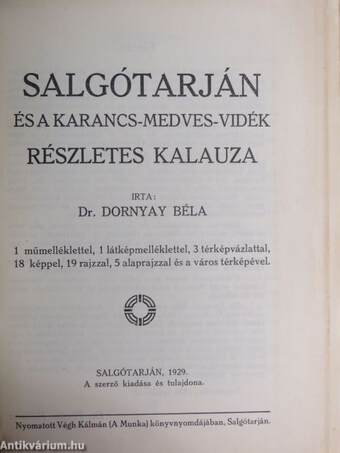 Salgótarján és a Karancs-Medves-vidék részletes kalauza