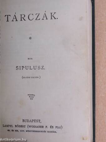 Bánk bán/Tárczák/Ujjászületés/Toldi estéje/Buda halála/Az aranycsináló I-II./Pesti erkölcsök