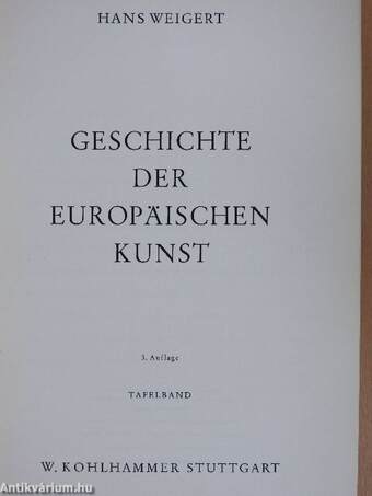 Geschichte der europäischen Kunst I-II.