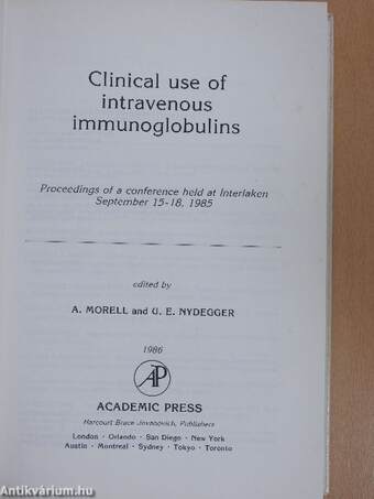 Clinical use of intravenous immunoglobulins