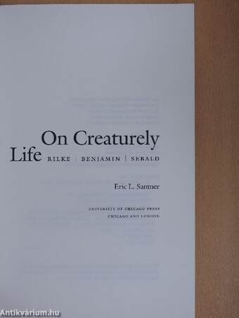 On Creaturely Life
