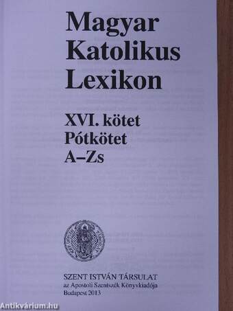 Magyar Katolikus Lexikon XVI. (töredék)