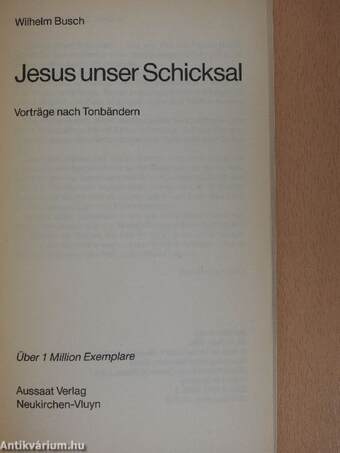 Jesus unser Schicksal