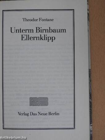 Unterm Birnbaum Ellernklipp