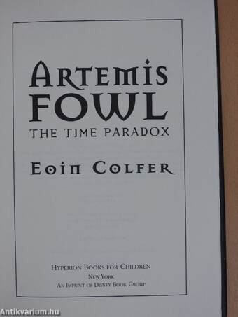 Artemis Fowl - The Time Paradox