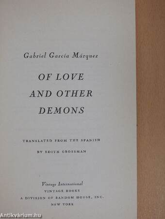 Of Love and Other Demons