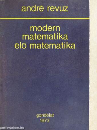 Modern matematika-élő matematika