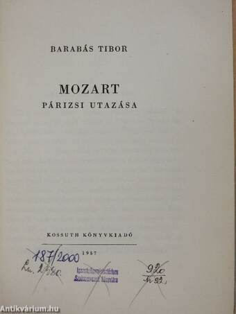 Mozart párizsi utazása