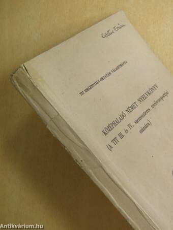 Középhaladó német nyelvkönyv