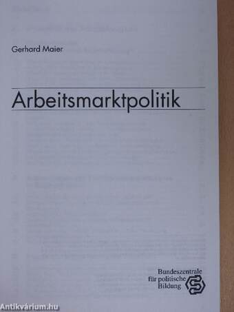 Arbeitsmarktpolitik