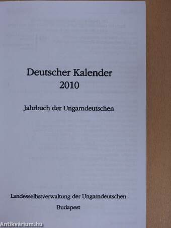 Deutscher Kalender 2010