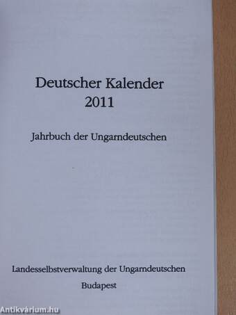 Deutscher Kalender 2011