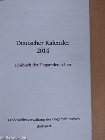 Deutscher Kalender 2014