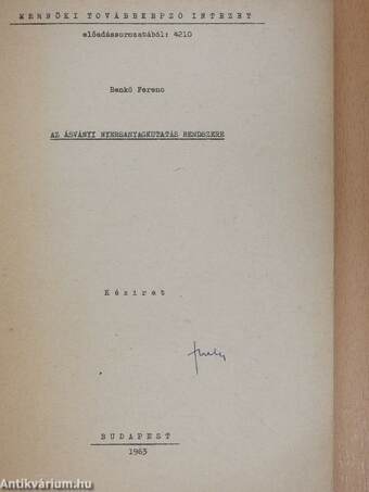 Az ásványi nyersanyagkutatás rendszere