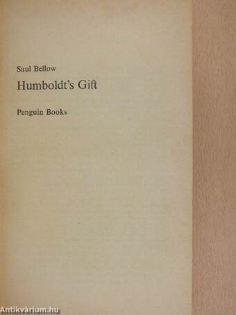 Humboldt's Gift 