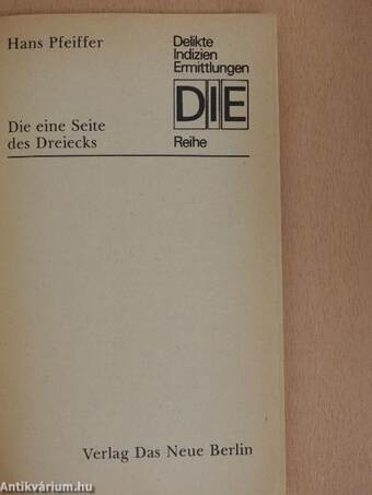 Die eine Seite des Dreiecks