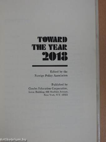 Toward the Year 2018