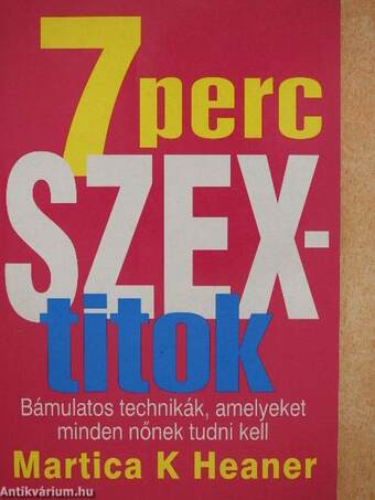 7 perc szextitok