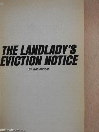 The Landlady's Eviction notice