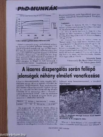 Technika 2002. (nem teljes évfolyam)